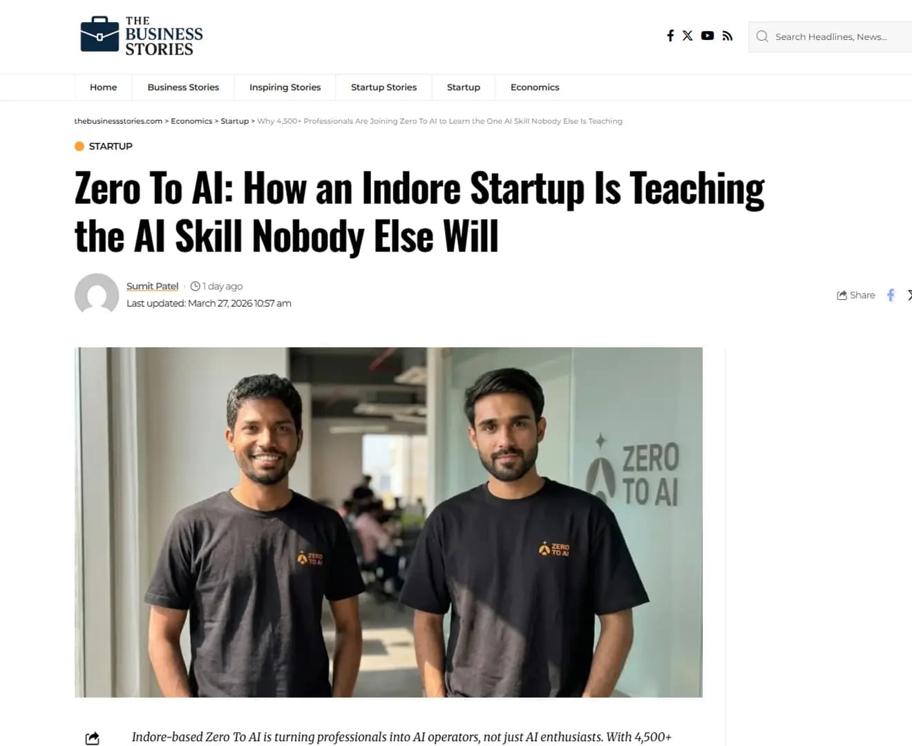 The Business Stories